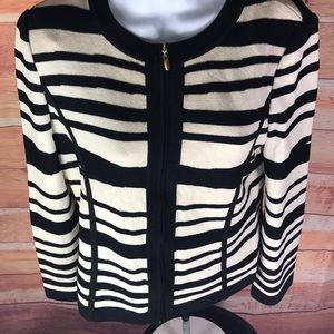 ST. John striped cardigan